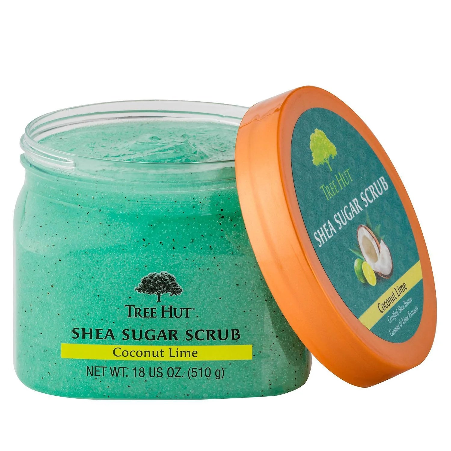 Shea Sugar Scrub Coconut Lime, 18Oz, Ultra Hydrating and Exfoliating Scrub for Nourishing Essential Body Care