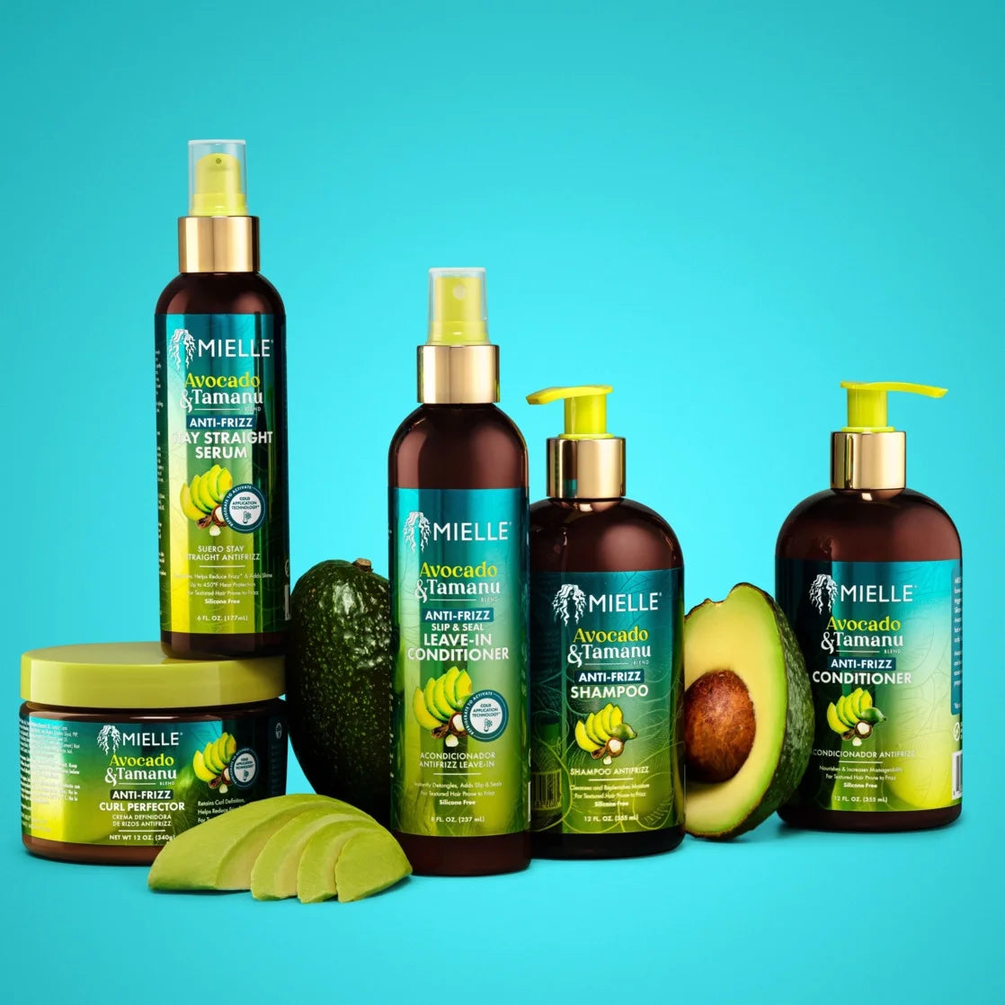 Mielle Avocado & Tamanu Anti-Frizz Stay Straight Serum 6Oz